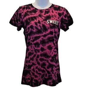 Honey Brand Co Tie Dye Honeycomb Print T-shirt Size Small New Sweet Graphic